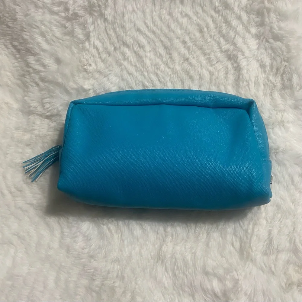 Tula Sky Blue Cosmetic Case with Tassel